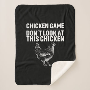 Chicken Art Chicken Game Sherpa Deken