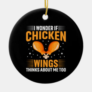 Chicken Art Chicken Wing Keramisch Ornament