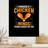 Chicken Art Chicken Wing Poster (Keuken)