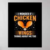 Chicken Art Chicken Wing Poster (Voorkant)