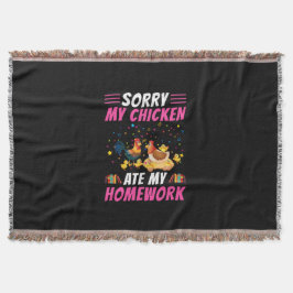 Chicken Art My Chicken Ate My Homework Deken