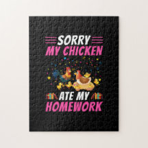 Chicken Art My Chicken Ate My Homework