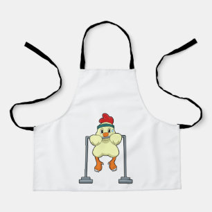 Chicken at Fitness Pull-ups Schort