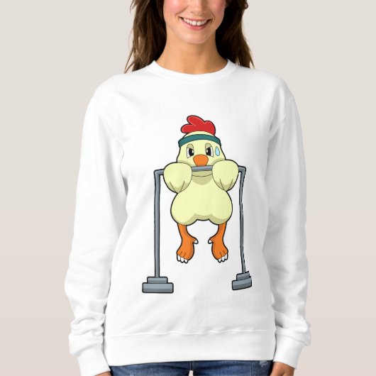 Chicken at Fitness Pull-ups Trui (Voorkant)