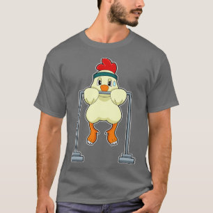 Chicken at Fitness PullUps T-shirt
