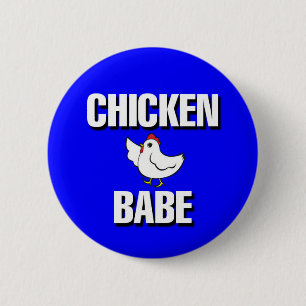 Chicken Babe Jeopardy categorie - De gouden meisje Ronde Button 5,7 Cm