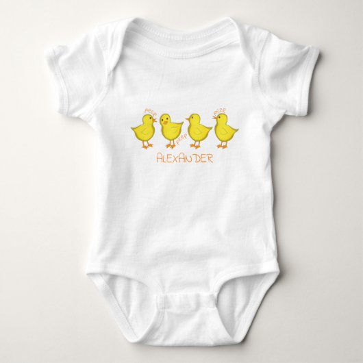 Chicken Baby Jersey Bodysuit (Voorkant)