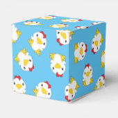 Chicken Baby shower Blue Boy Bedankdoosjes (Achterkant)
