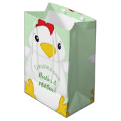 Chicken Baby shower Boerderij Medium Cadeauzakje (Voorkant Gekanteld)