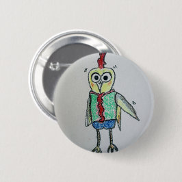 Chicken Badge Button