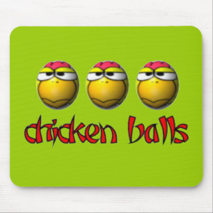 Chicken Balls Mousepad Muismat