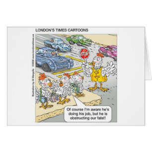 Chicken Barriers Funny Cartoon Gifts & T - shirts