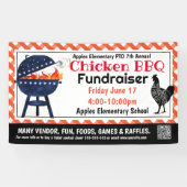 CHICKEN BBQ Fundraiser PTO PTA Kerk Banner (Horizontaal)