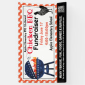 CHICKEN BBQ Fundraiser PTO PTA Kerk Banner (Verticaal)