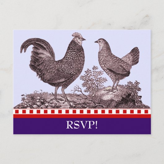  Chicken BBQ RSVP Response Kaart (Voorkant)