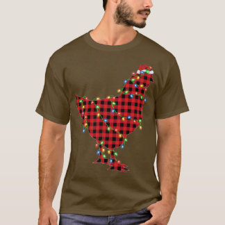 Chicken Bird Xmas Licht Red Buffalo Plays Chicken T-shirt