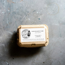Chicken Boerderij Encirled Date Egg Carton Label