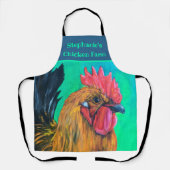 Chicken Boerderij gepersonaliseerd Schort (Voorkant)