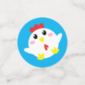 Chicken Boerderij verjaardagsfeestje Kinder Confetti (Kleine voorkant)