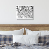 Chicken Canvas Afdruk (Insitu (Slaapkamer))