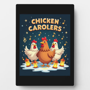 Chicken Carolers Fotoplaat