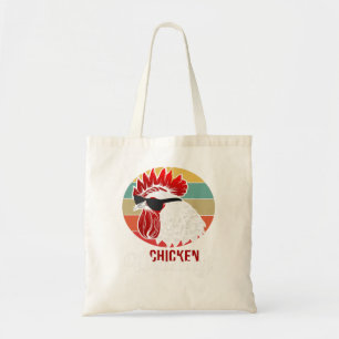 Chicken Chick Mannen  Chicken Dad Retro Far Tote Bag