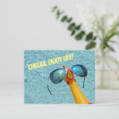 Chicken Chillax, geniet van het Briefkaart van het (Staand voorkant)