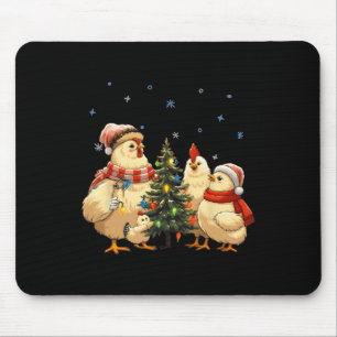 Chicken Christmas Lights Boerderij Animal Funny Xm Muismat