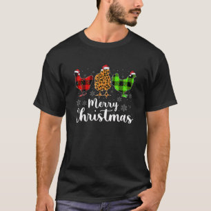 Chicken Christmas Lights Grappige Chicken Lover Xm T-shirt