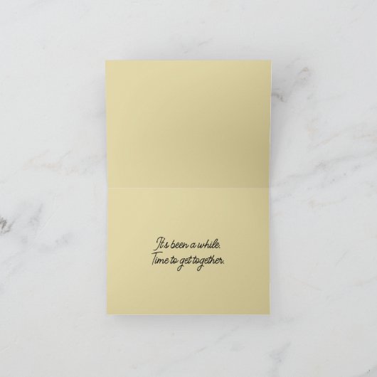 Chicken Circle Eating Watermelon Replaceable Photo Kaart (Binnen)