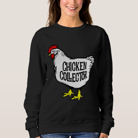 Chicken Collector Backyard Farm Clucking Hen Graph Trui (Voorkant)