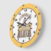 Chicken Coop country wall clock Grote Klok (Hoek)