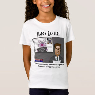 Chicken Coop Coup Masterminy Girl's White T-Shirt