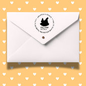 Chicken Coop Farmer Thema Zelfinktende Stempel