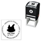 Chicken Coop Farmer Thema Zelfinktende Stempel (In situ)