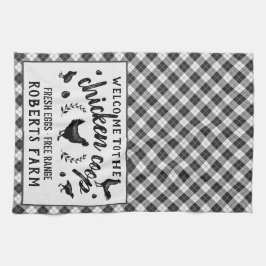 Chicken Coop Hen Black Buffalo Check Plays Land Theedoek