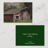 Chicken Coop in Spring ATC Visitekaartje (Voorkant / Achterkant)