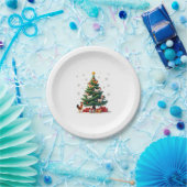 Chicken Cow Goat Horse Farm Animal Farmer Christma Papieren Bordje (Feest)