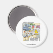 Chicken Crossing Road Drôle Aimant de nouveauté (Recto/Verso)