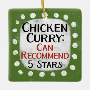 Chicken Curry Review 5 sterren Ornament