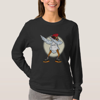 Chicken Dabbing Chickens Farm Farmer Dab Dance T-shirt