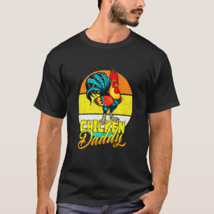 Chicken Dad Retro Sunset T-shirt