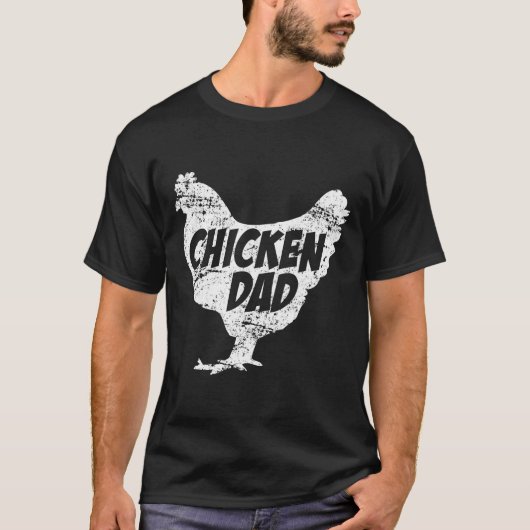 Chicken Dad T-Shirt - Funny Boerderij Farmer T-shi (Voorkant)