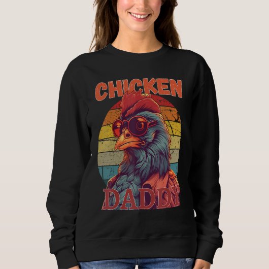 Chicken Daddy a fun design for every rooster in Trui (Voorkant)