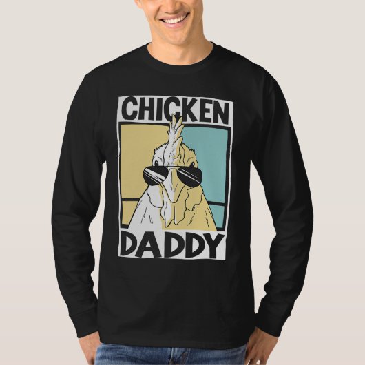 Chicken Daddy farmer farming chickens  1 T-shirt (Voorkant)