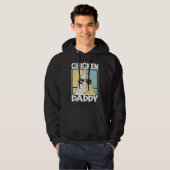 Chicken Daddy farmer farming chickens Hoodie (Voorkant volledig)