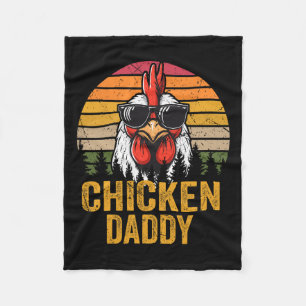 Chicken Daddy Haan Voor Pap Boer Vader Fleece Deken