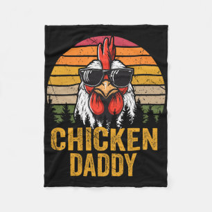 Chicken Daddy Haan Voor Pap Boer Vader Fleece Deken