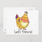 Chicken Dance Briefkaart (Voorkant / Achterkant)