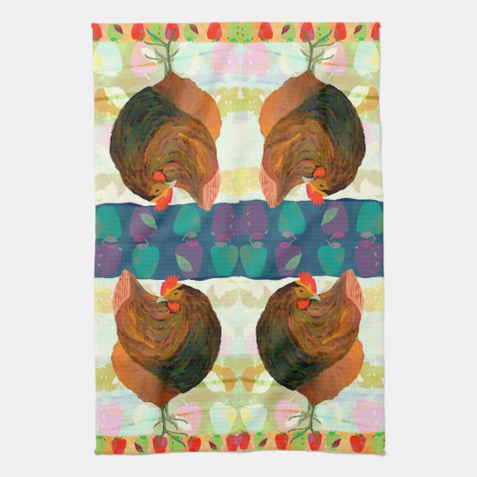 Chicken Dance Cuisine Serviette de thé (Vertical)